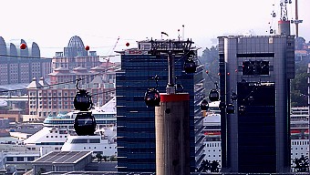 Singapur: Blick auf Stadt und Hafen