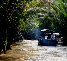 Vietnam: unterwegs auf einem Kanal des Mekong