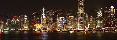 Hongkong bei Nacht