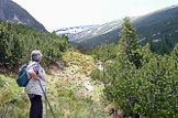 Blick in Richtung Mussala; der Wanderweg endete 2005 hier durch Wasserfhrung