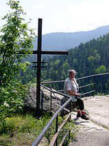 2005: Wanderung zum "Schwarzen Stein"