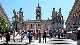 Senatorenpalast auf dem kleinsten Hgel Roms - Sitz der Stadtverwaltung  -  Spanische Treppe...