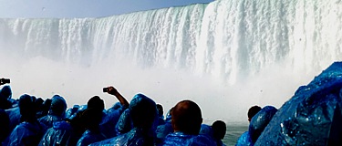 Kurz vor Einfahrt in den kanadischen Wasserfall